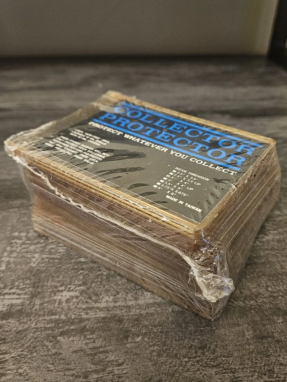 Lot of 2 Vintage Collector Protector Rigid Plastic Sleeves - Acid-Free